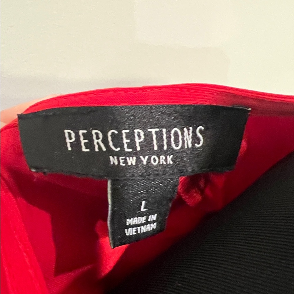 Perceptions Vibrant Red Dress - Picture 2 of 7